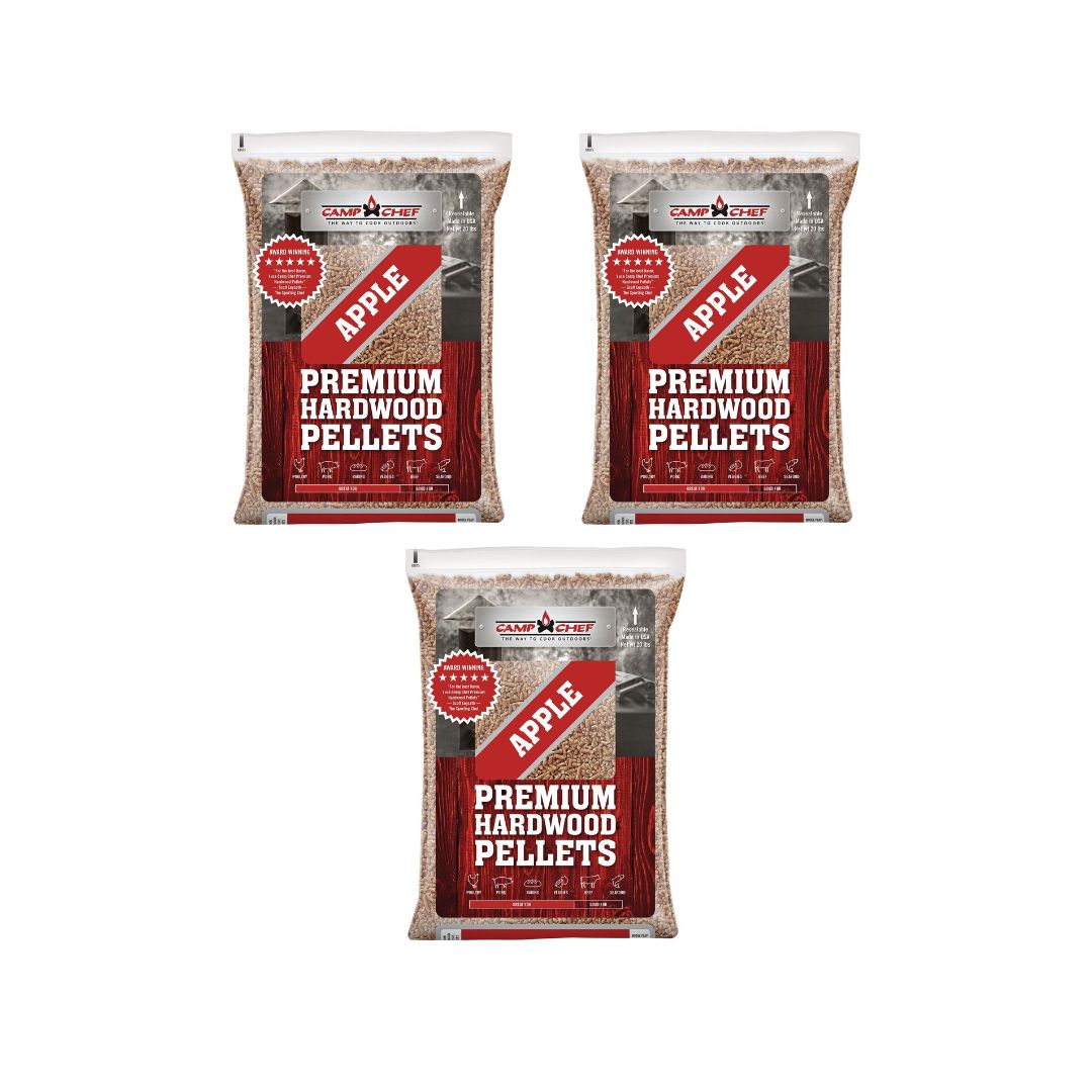 Camp Chef Orchard Apple BBQ Pellets 3 Bags PLAP3X