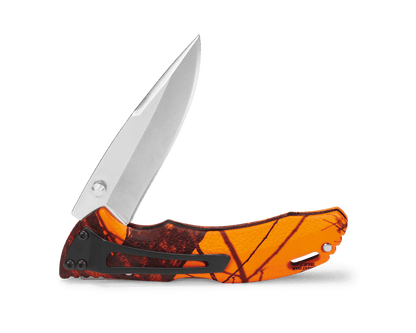 Buck Knives | 285 Bantam® BLW Knife | Hunting, Camping and Outdoors | Lifetime Warranty | Mossy Oak® Blaze Camo | 0285CMS9-B