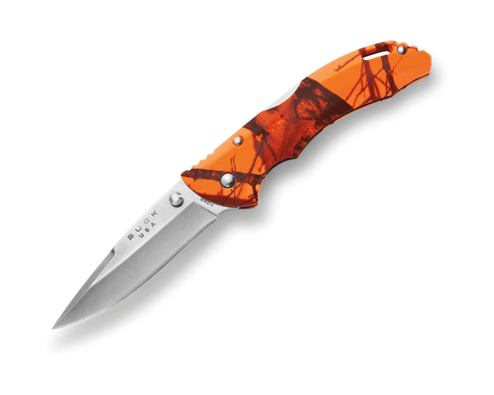 Buck Knives | 285 Bantam® BLW Knife | Hunting, Camping and Outdoors | Lifetime Warranty | Mossy Oak® Blaze Camo | 0285CMS9-B