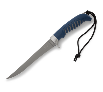 Buck Knives | 223 Silver Creek 6" Fillet Knife | Glass reinforced polypropylene |  Hunting, Camping and Outdoors | Made In USA | Lifetime Warranty | Heat Treated | Blue | 0223BLS-B