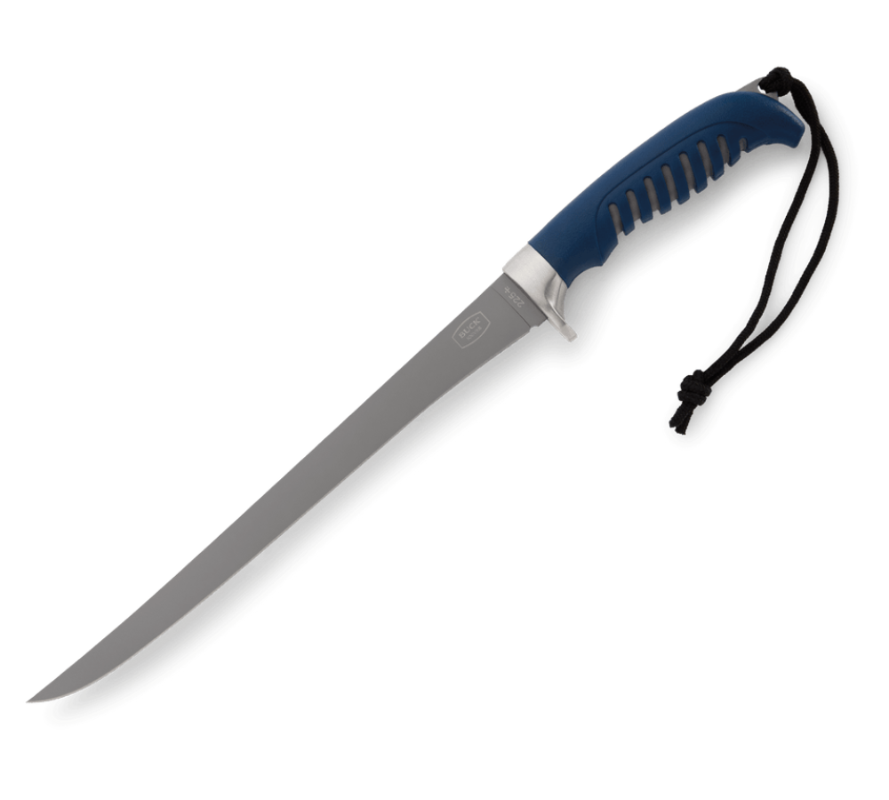 Buck Knives | 225 Silver Creek 9" Fillet Knife | Flexible Fillet Blade | Hunting, Camping and Outdoors | Made In USA | Lifetime Warranty | Heat Treated | Blue | 0225BLS-B
