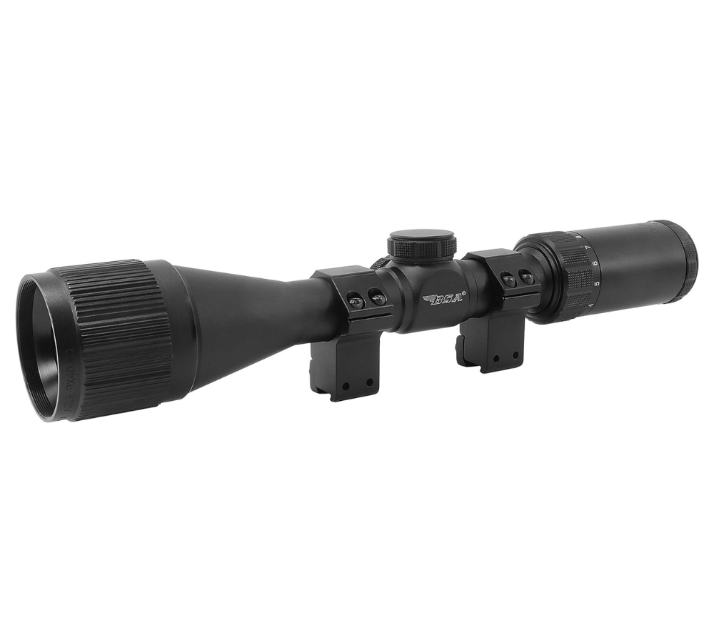 BSA 3X-9X Mag. 40mm Objective, Mil-Dot, Adjustable Objective