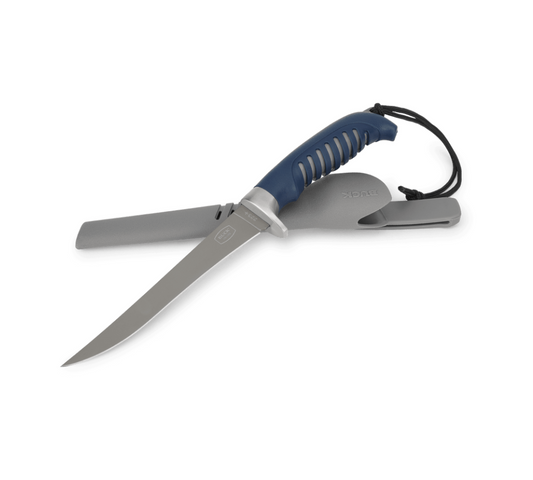 Buck Knives | 223 Silver Creek 6" Fillet Knife | Glass reinforced polypropylene |  Hunting, Camping and Outdoors | Made In USA | Lifetime Warranty | Heat Treated | Blue | 0223BLS-B