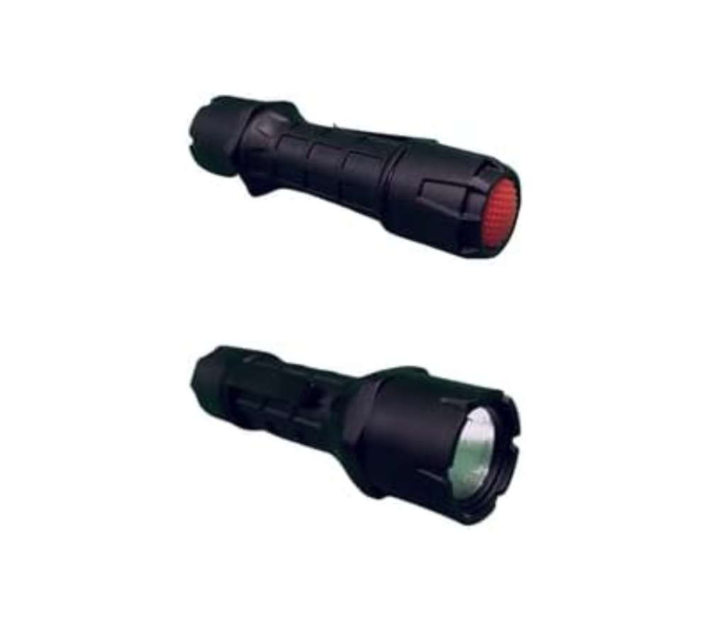 Rechargeable Mini Spotlight and Battery Operated Flashlight (1 AA Battery Included)