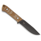 Buck Knives | 104 Compadre Camp Knife | Cerakote Coated |  Hunting, Camping and Outdoors | Lifetime Warranty | Heat Treated | Natural Canvas Micarta | 0104BRS1-B