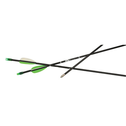 Bushnell Gold Tip Fiberglass Archery Youth Arrows – 29" Length, 2.5" Fletching Vane, 3-Pack – Ideal for Youth Bows up to 30 lbs