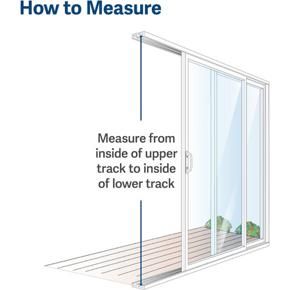 PetSafe 1-Piece Sliding Glass Pet Door for Dogs & Cats - Adjustable Height 75 7/8" to 80 11/16" - Large-Tall, White, No-Cut Install, Aluminum Patio Panel Insert, Great for Renters or Seasonal Install