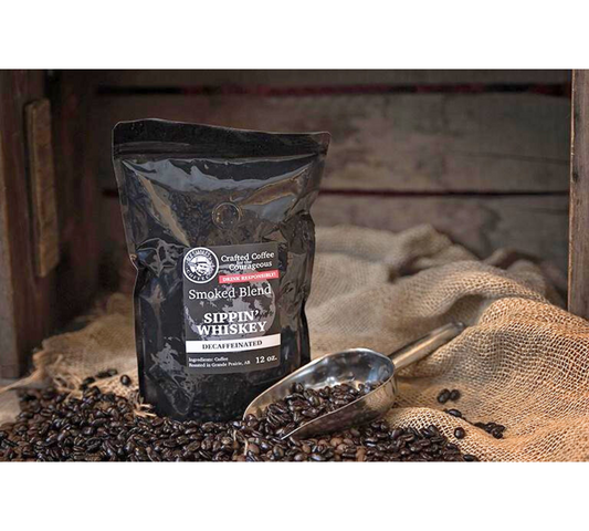 OLE Smokes Coffee - Sippin' Whiskey - Smoked Blend - Dark Roast (Decaf)