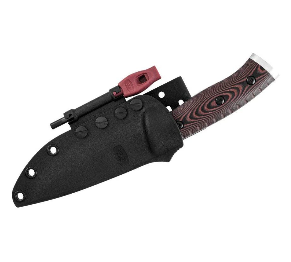 Buck Knives | 863 Selkirk Knife | Multifunctional Survival Knife | Hunting, Camping and Outdoors | Lifetime Warranty | Heat Treated | Black Micarta | 0863BRS-B