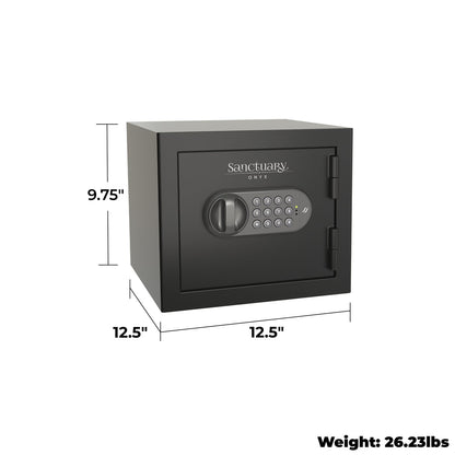 ONYX Series 9.75" Tall Home & Office Safe With Electronic Lock & Fire  Protection (0.5 cu. ft.) - SA-ONYX1