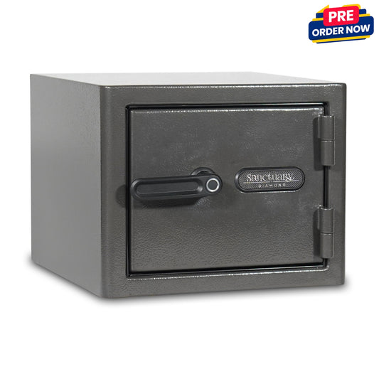 Sports Afield Diamond Series: 11.5" Tall Home & Office Safe With Biometric Lock & Triple Seal Protection [0.75 cu. ft.] - SA-DIA1-BIO-CA-DP