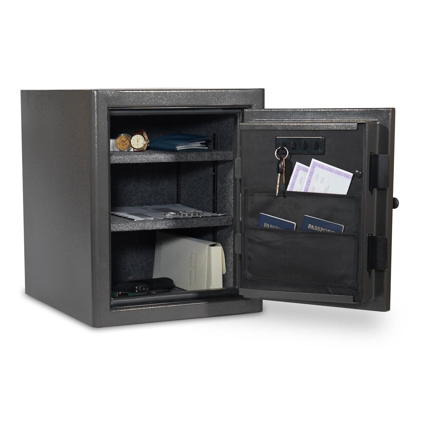 Sports Afield Diamond Series: 20.5" Tall Home & Office Safe With Biometric Lock & Triple Seal Protection [2.25 cu. ft.] - SA-DIA3-BIO-CA-DP