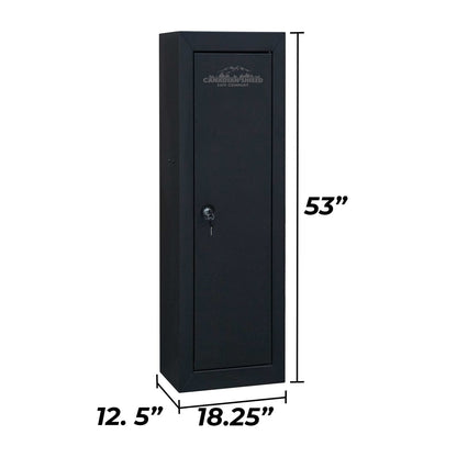 Steel Cabinet Series 53" Tall 10 Gun Cabinet with 4-Point Locking System (3 Years Warranty) - SA-GC10-BD