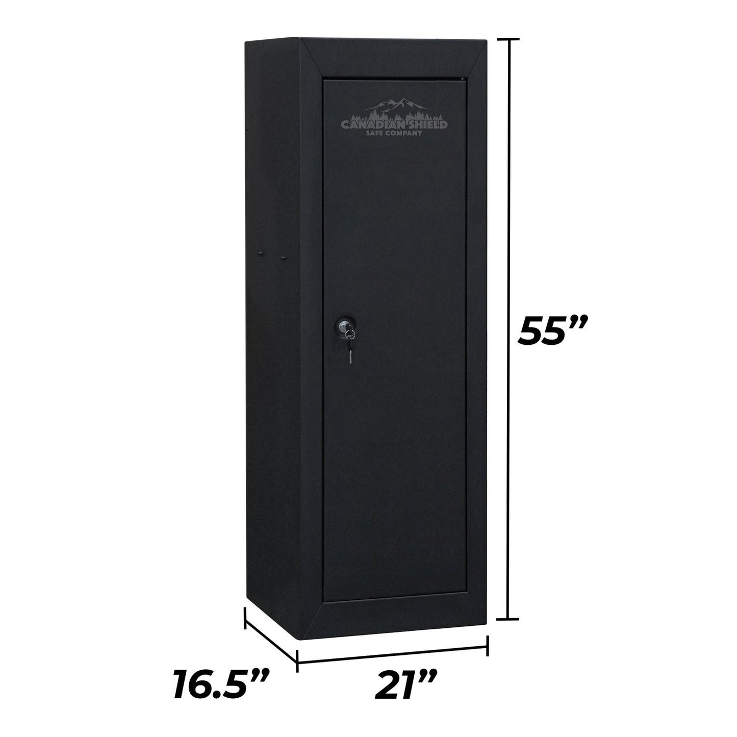 Steel Cabinet Series 55" Tall 18 Gun Cabinet With 4-Point Locking System (3 Years Warranty) - SA-GC18-BD