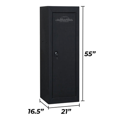 Steel Cabinet Series 55" Tall 18 Gun Cabinet With 4-Point Locking System (3 Years Warranty) - SA-GC18-BD