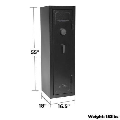 Granite Series 55" Tall Gun Safe with Electronic Lock & Fire Rated Protection (12 Gun Capacity) - SA5516INS-BD