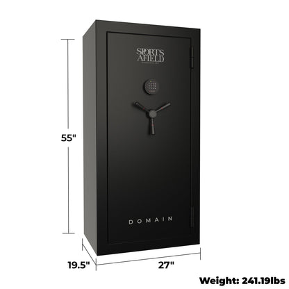 Domain Series 55" Tall Gun Safe With Electronic Lock & Fire Protection (30 Gun Capacity) - SA5530DOM