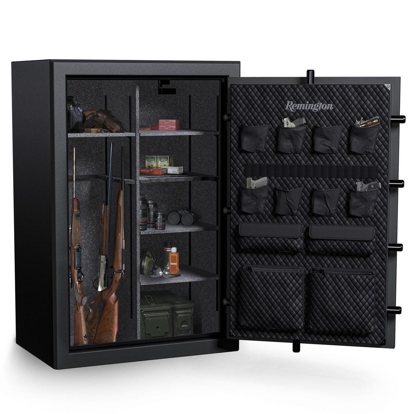 Gun Club Series 59" Tall Remington Gun Safe with Electronic Lock & Fireproof+Waterproof Protection (52 Gun Capacity) - SAR5952GC-BD