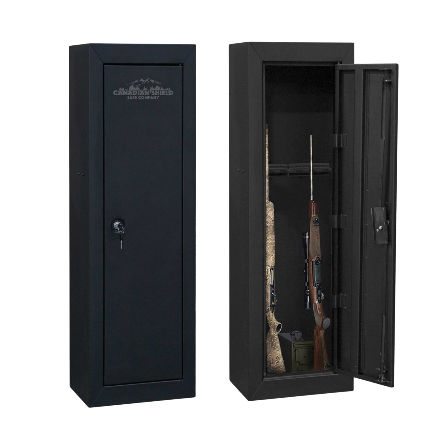 Steel Cabinet Series 53" Tall 10 Gun Cabinet with 4-Point Locking System (3 Years Warranty) - SA-GC10-BD