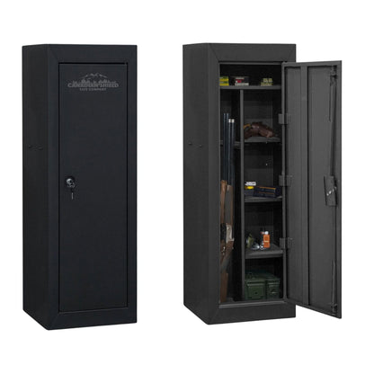 Steel Cabinet Series 55" Tall 18 Gun Cabinet With 4-Point Locking System (3 Years Warranty) - SA-GC18-BD