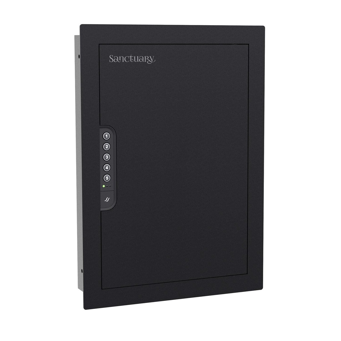 Sanctuary 21.8" Tall In-Wall Vault for Home & Office with Electronic Lock, Black (0.49 cu. ft.) - SA-IWV-B