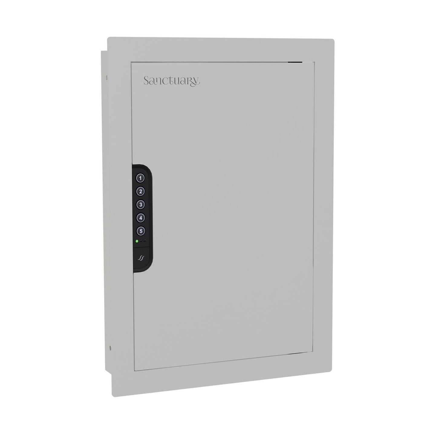 Sanctuary 21.8" Tall In-Wall Vault for Home & Office with Electronic Lock, White (0.49 cu. ft.) - SA-IWV-W