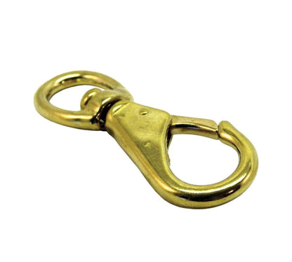 Solid Brass Eye Swivel Snap