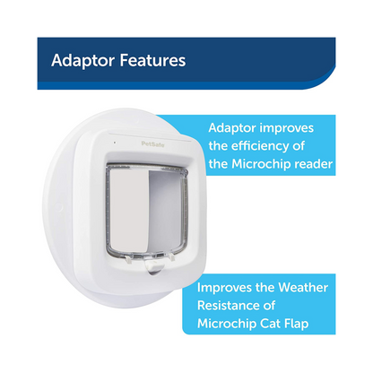 PetSafe | Microchip Cat Flap Installation Adaptor, Easy Install, Glass Door and Walls - PAC54-16246