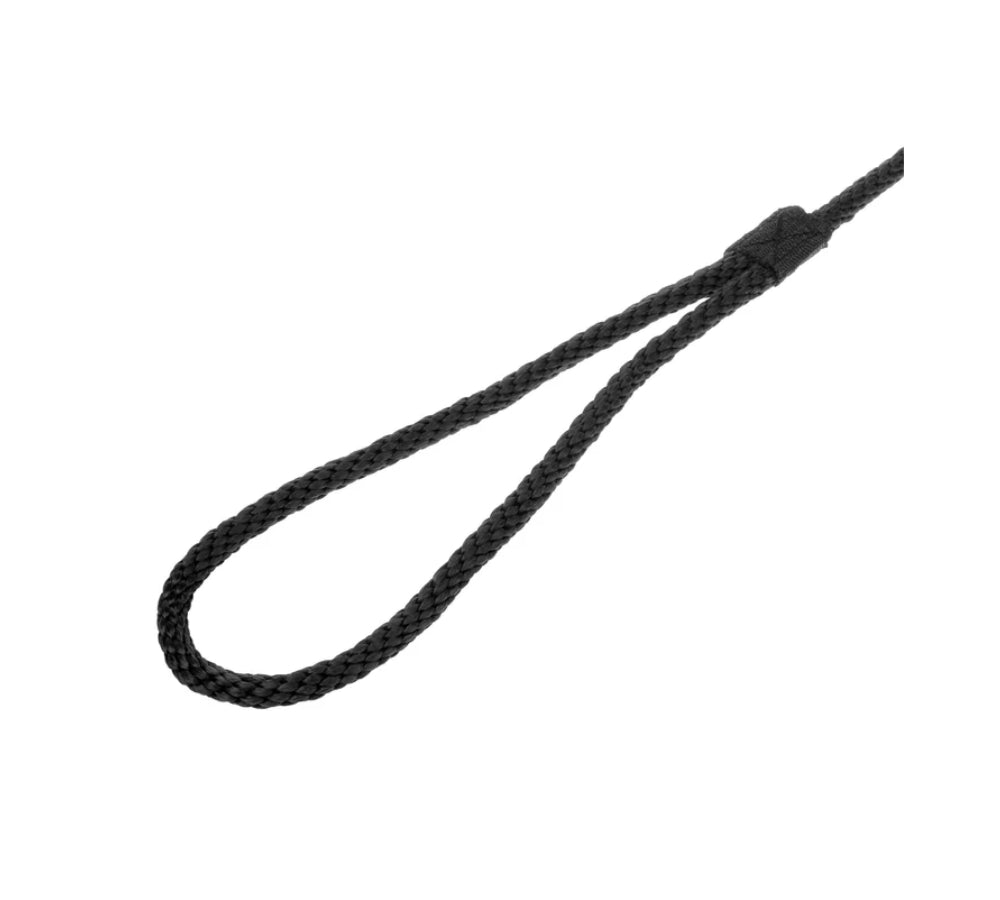 25' Double Braid Nylon Dock Line WITH Eye Splice (Black) [3/8"]