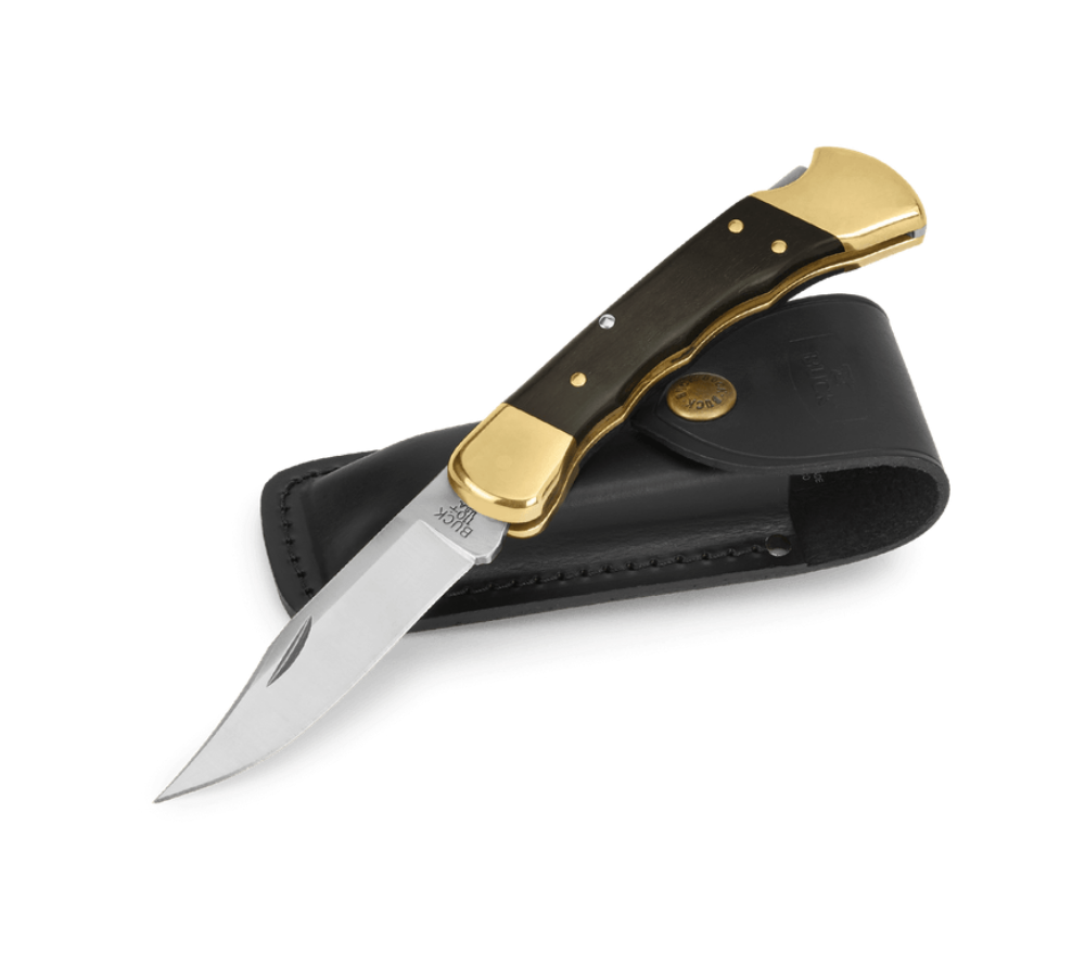 Buck Knives | 110 Folding Hunter™ Knife (Finger grooved) | Hunting, Camping and Outdoors | Lifetime Warranty | Heat Treated | BK0110BRSFG