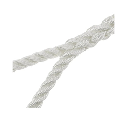 25' 3 Strand Nylon Twisted Dock Line [1/2"] (White)