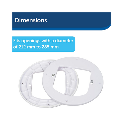 PetSafe | Microchip Cat Flap Installation Adaptor, Easy Install, Glass Door and Walls - PAC54-16246