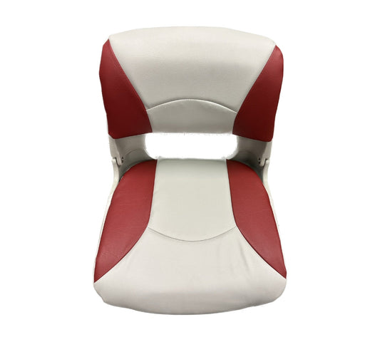 Fold Down Molded Seat WITH Cushions (Red/Gray)