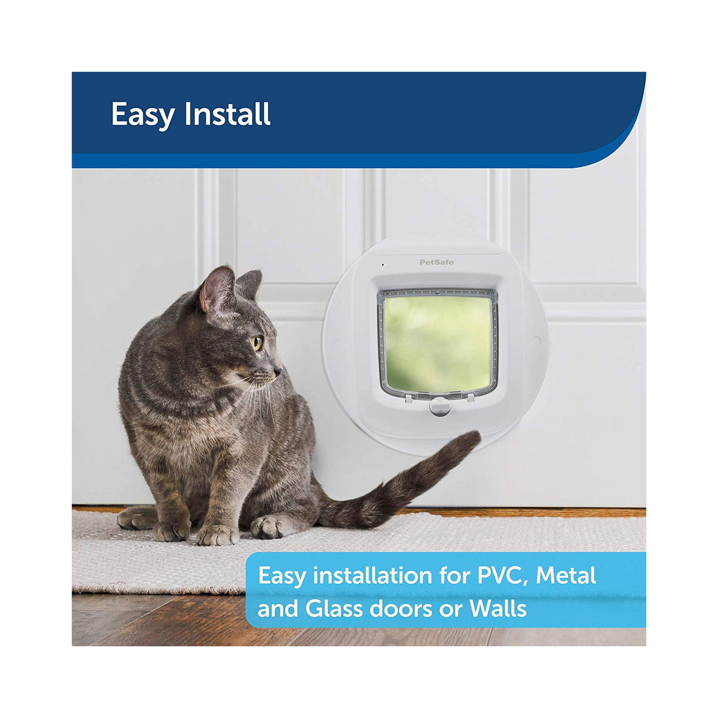 PetSafe | Microchip Cat Flap Installation Adaptor, Easy Install, Glass Door and Walls - PAC54-16246