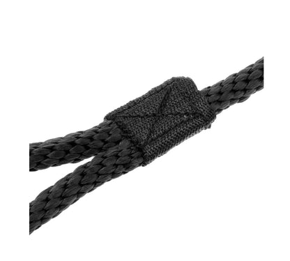 25' Double Braid Nylon Dock Line WITH Eye Splice (Black) [3/8"]