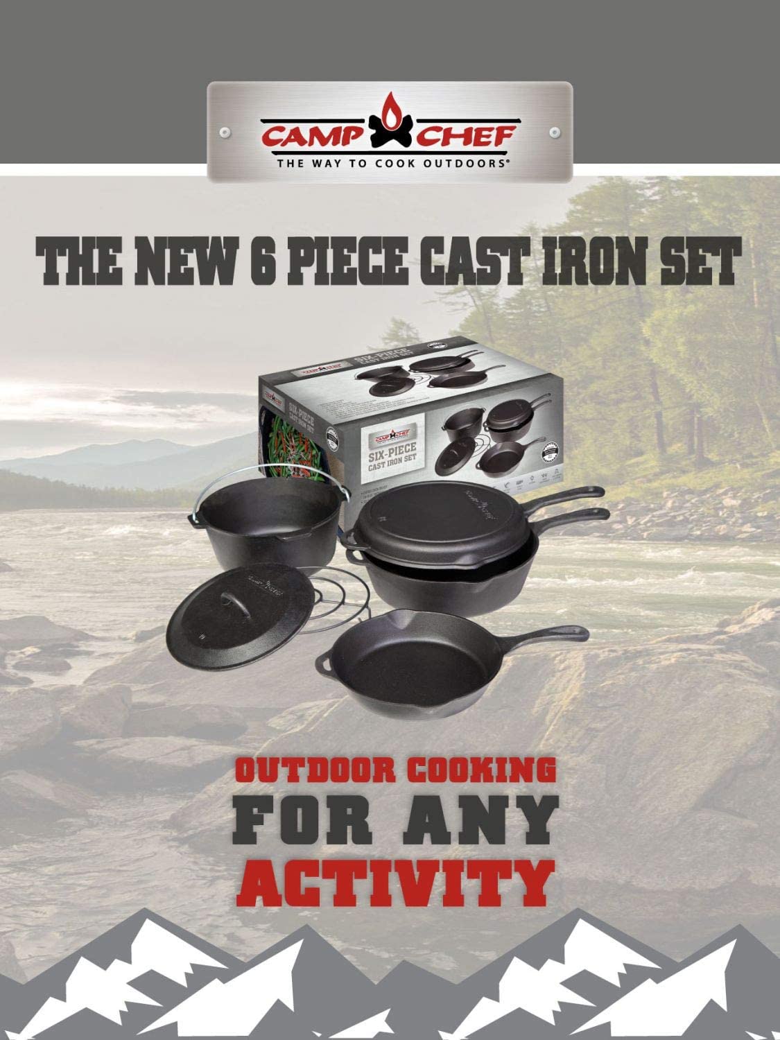 6 Piece Cast Iron Set - CBOX6