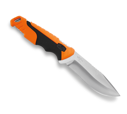 Buck Knives | 656 Large Pursuit Knife | Heavy-Duty Polyester Sheath | Hunting, Camping and Outdoors | Made In USA | Lifetime Warranty | Heat Treated | Orange/Black Pro Color | 0656ORS-B