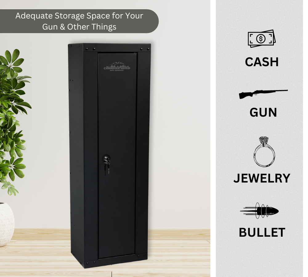 Ready To Assemble 53" 8 Gun Security Cabinet With 4 Way Locking System (3 Years Warranty)