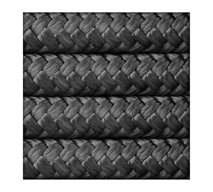 25' Double Braid Nylon Dock Line WITH Eye Splice (Black) [3/8"]