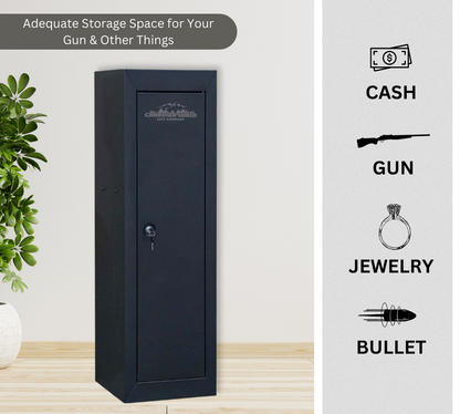 Steel Cabinet Series 55" Tall 14 Gun Cabinet With 4-Point Locking System (3 Years Warranty)