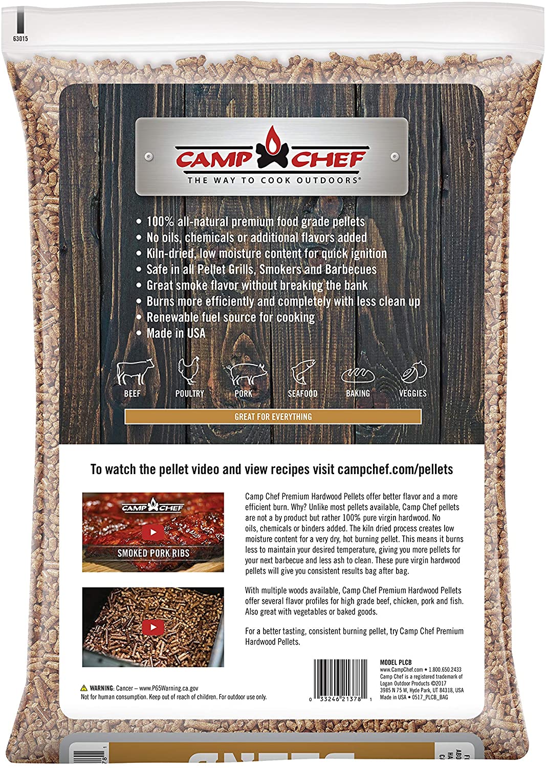 Camp Chef Competition Blend BBQ Pellets - PLCB3X