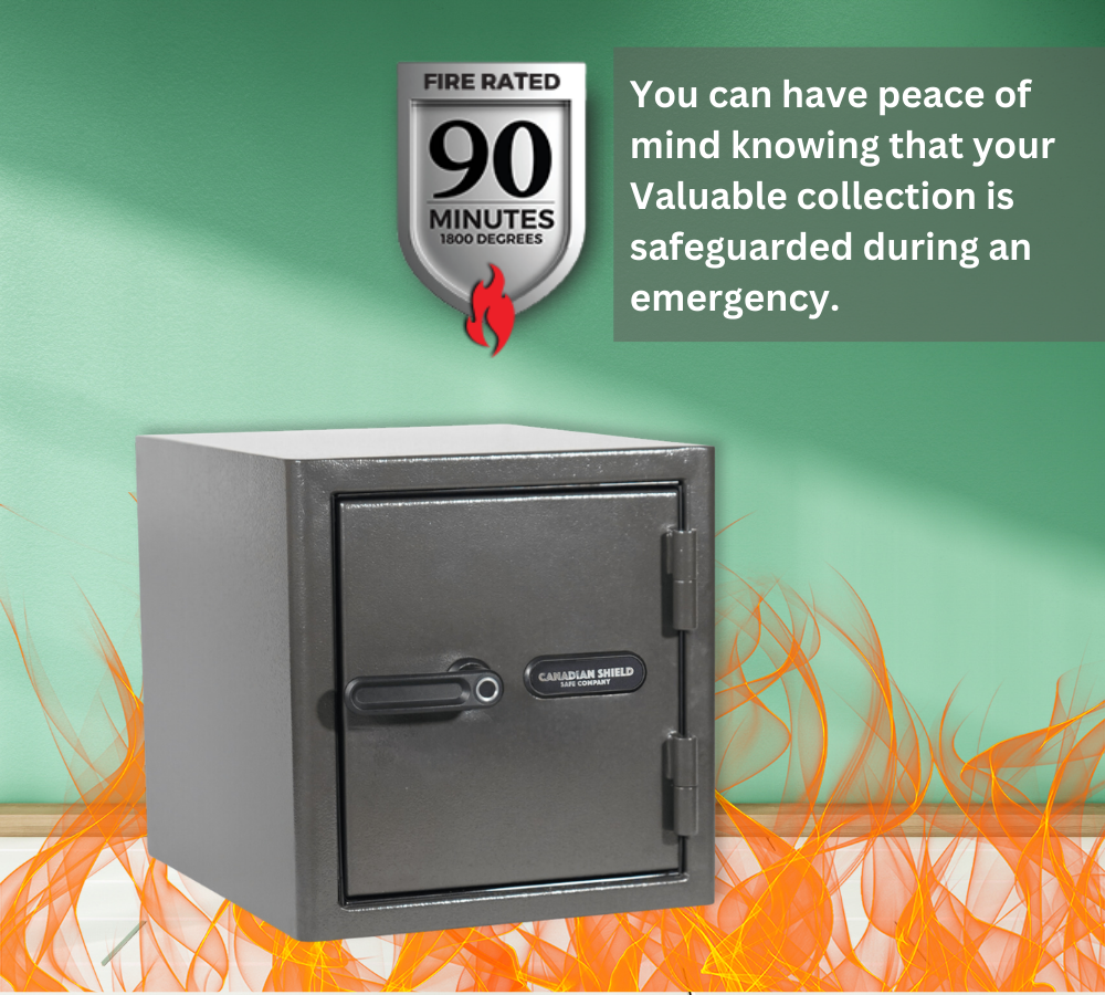 Diamond Series: 15" Tall Home & Office Safe With Biometric Lock & Triple Seal Protection [1.25 Cu. Ft.]