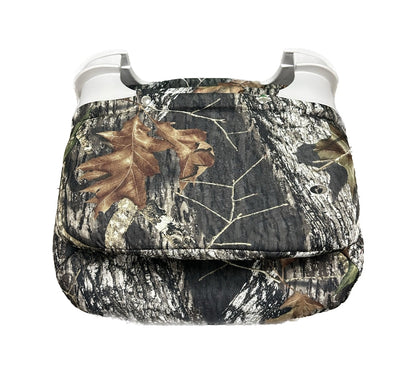 Molded Boat Seat WITH Padded Cushions (Mossy Oak Camo)