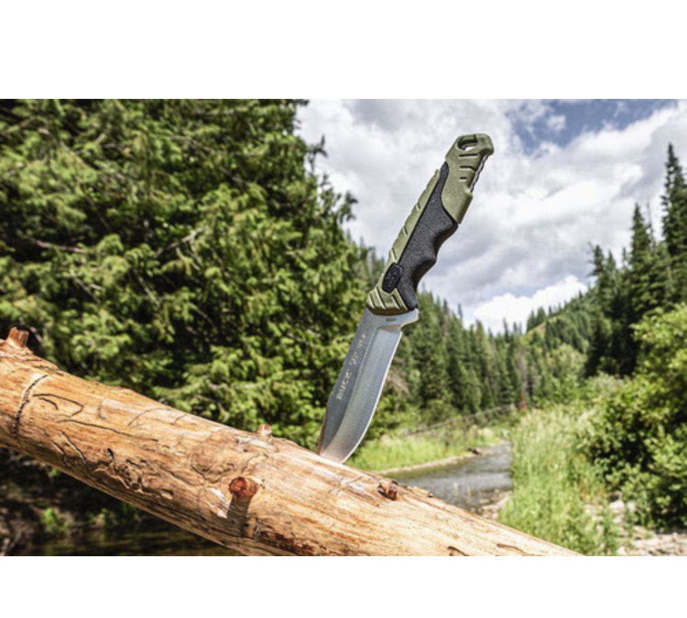 Buck Knives | 656 Pursuit Small Knife (Green/Blank) | Hunting, Camping and Outdoors | High-Quality Blade | Made In USA | Lifetime Warranty - BK0658GRS