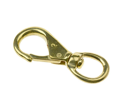 Solid Brass Eye Swivel Snap