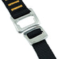 KURGO Enhanced Strength Tru-Fit Smart Harness w/seatbelt tether -Black 25-50 lbs - M