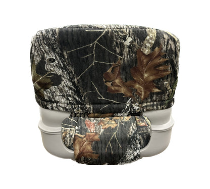 Molded Boat Seat WITH Padded Cushions (Mossy Oak Camo)