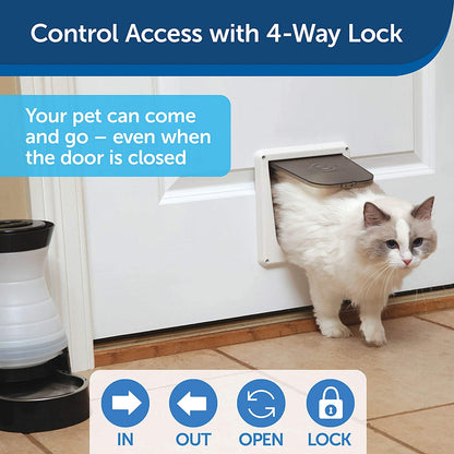 PetSafe 4-Way Locking Cat Door by Petsafe - P1-4W-11