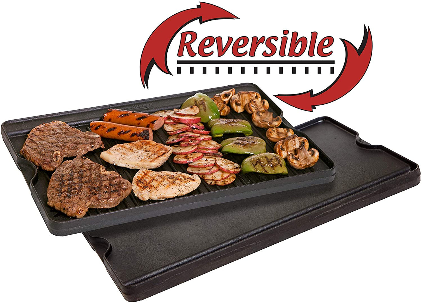 16" x 24" Reversible Cast Iron Grill/Griddle - CGG24B