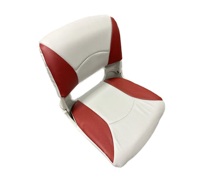 Fold Down Molded Seat WITH Cushions (Red/Gray)